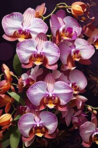 Beautiful Orchid Flower Colors In Full Bloom