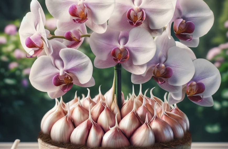 Unlocking Orchid Elegance: The Secret Garlic Growth Hack!