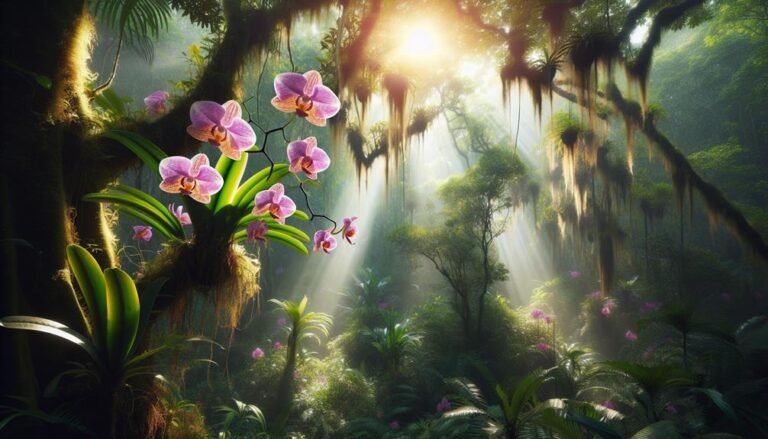 exploring tropical rainforest orchids