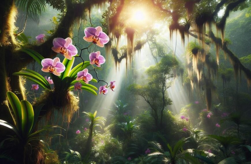 exploring tropical rainforest orchids