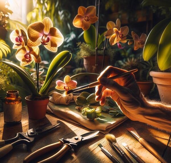 orchid cross pollination at home