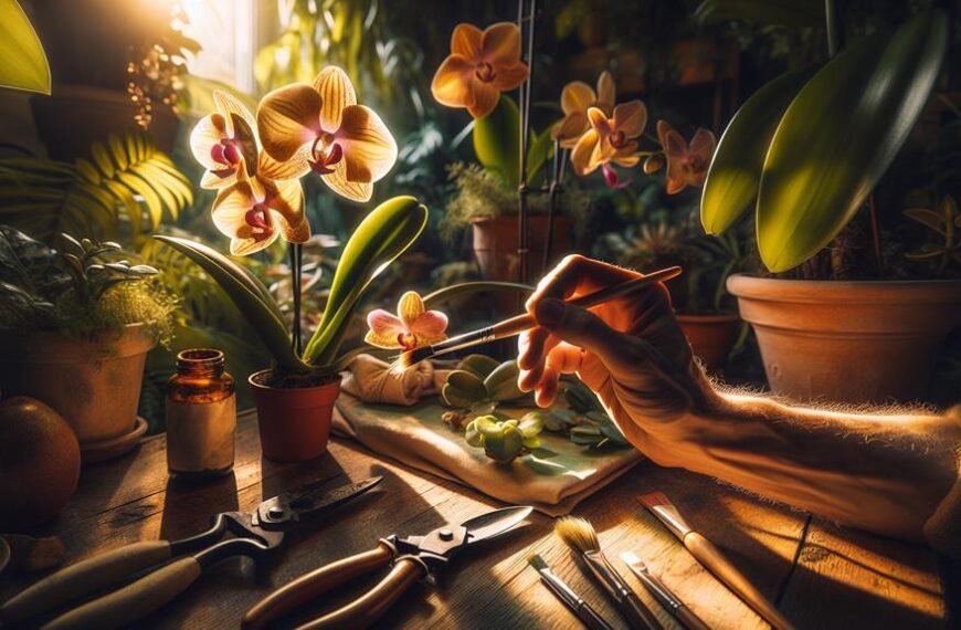 orchid cross pollination at home