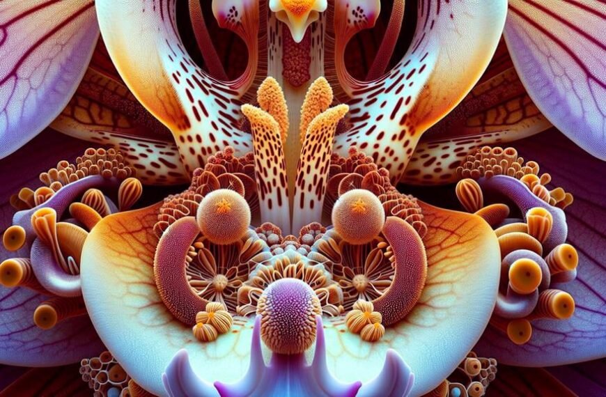 orchid flower reproductive structures