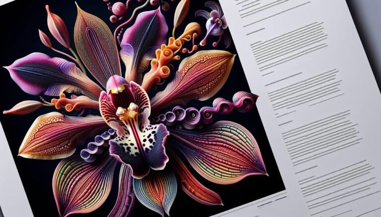 orchid labellum morphology analysis