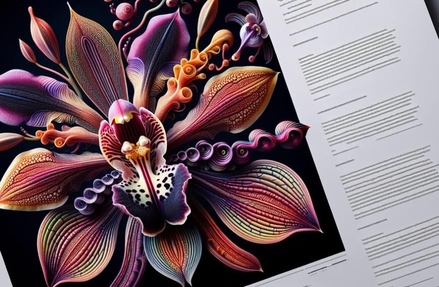 orchid labellum morphology analysis