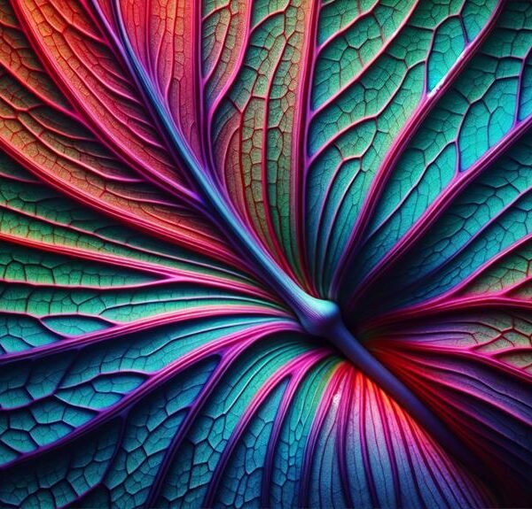 orchid leaf vein patterns