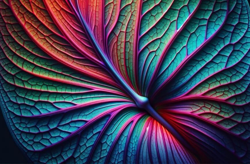 orchid leaf vein patterns