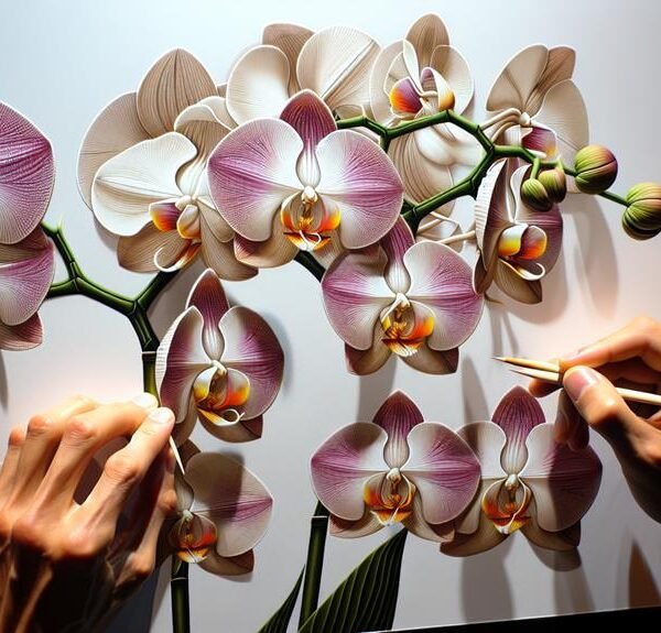 orchid petal design tutorial