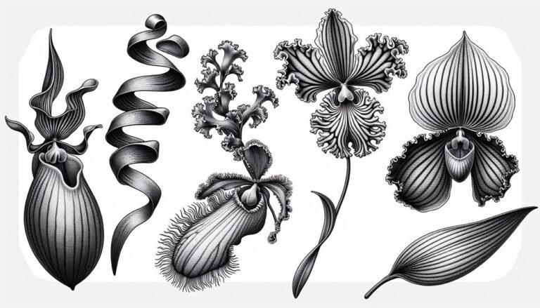 orchid petal shape tips