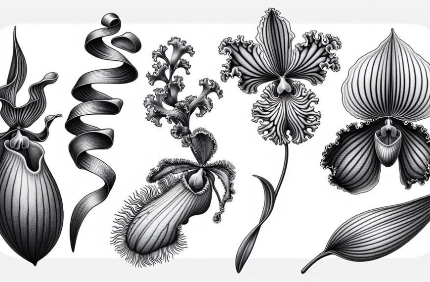 orchid petal shape tips