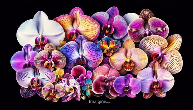 orchid petals in bloom