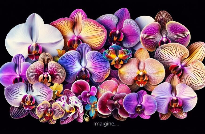 orchid petals in bloom