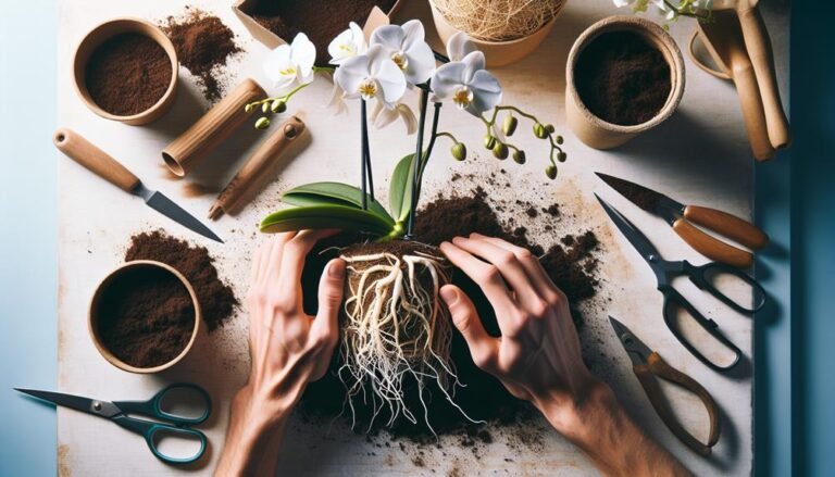 orchid repotting with success