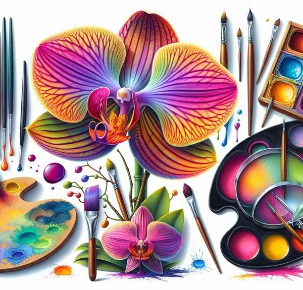 orchid sepal color enhancement