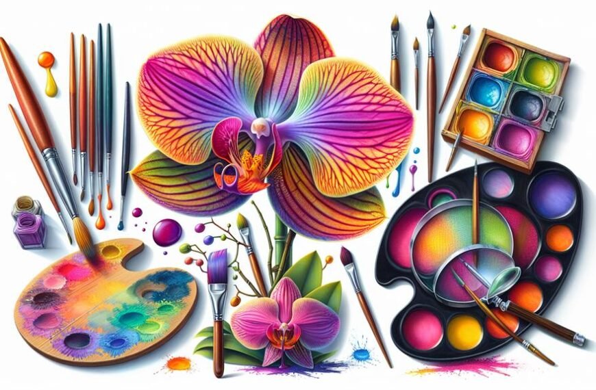 orchid sepal color enhancement