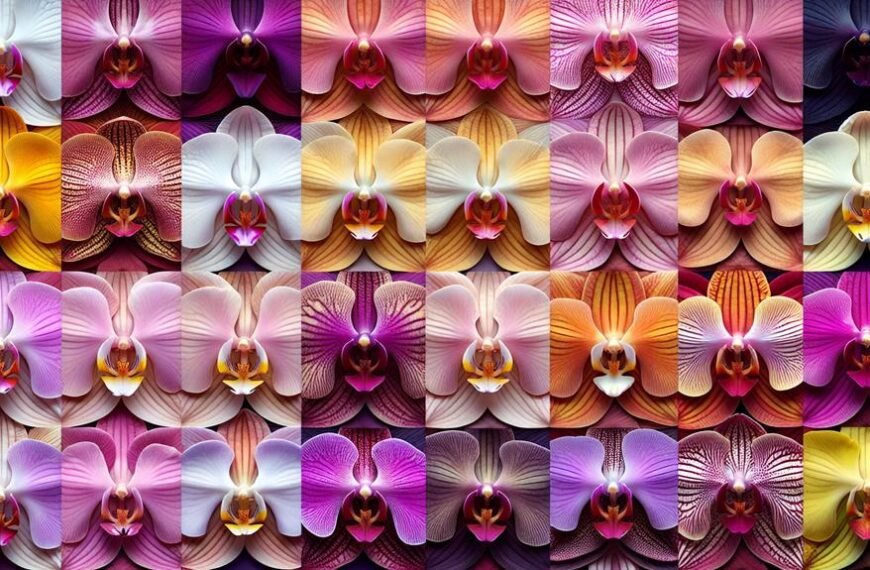 orchid sepal color guide
