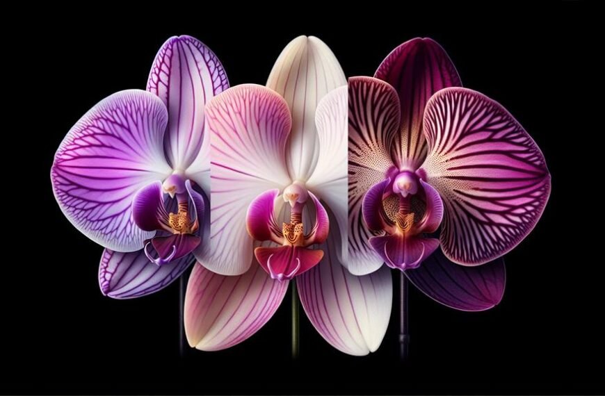 orchid sepal color identification
