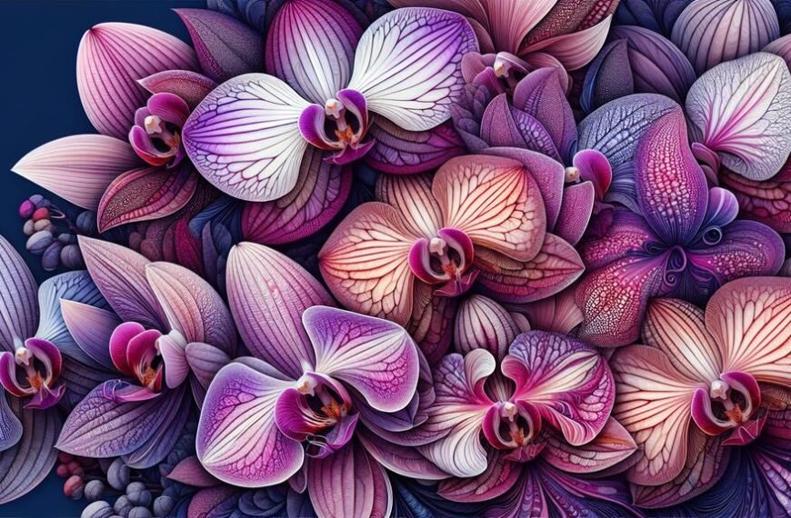 orchid sepal color variations