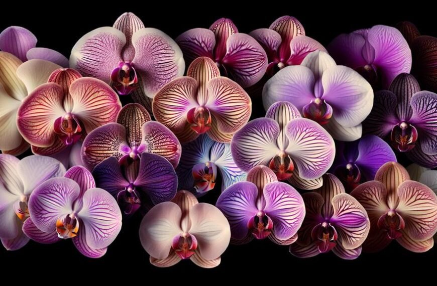 orchid sepal color variations