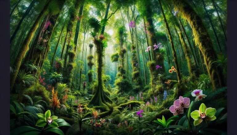 orchids thriving in rainforests