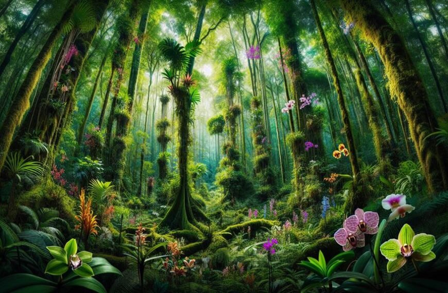 orchids thriving in rainforests
