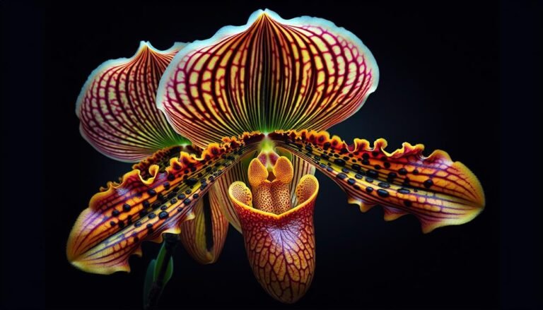 orchids with vibrant petals