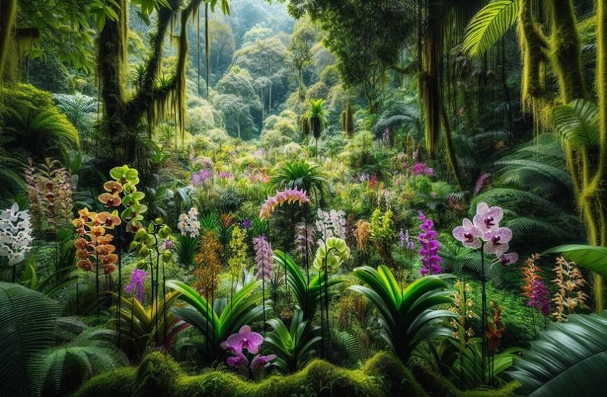 rare orchids in rainforests