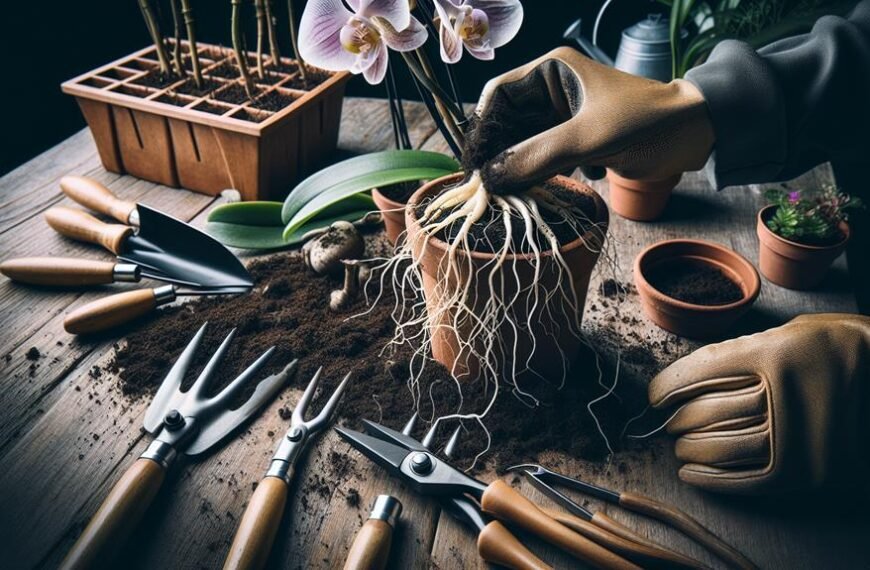 repot orchids to thrive