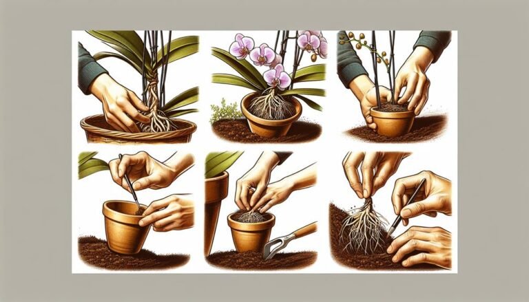 repotting orchids with care