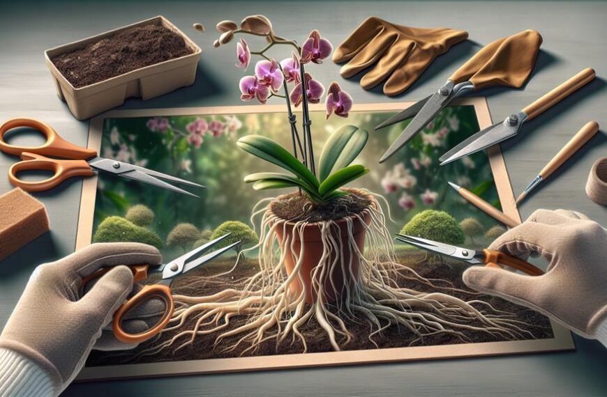 repotting orchids with care