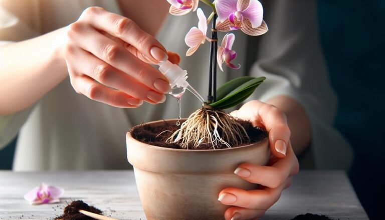 repotting orchids with care