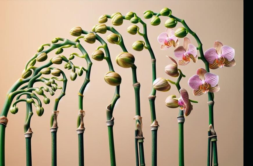 tracking orchid stem growth