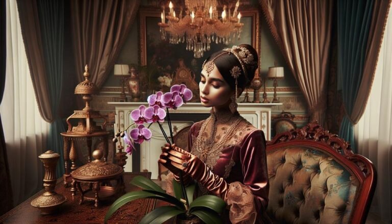 victorian orchid symbolism details