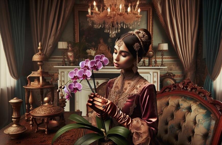 victorian orchid symbolism details