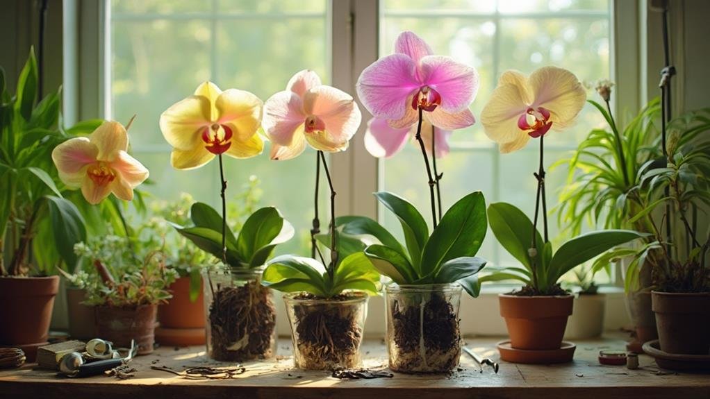 nurturing cloned orchid plants