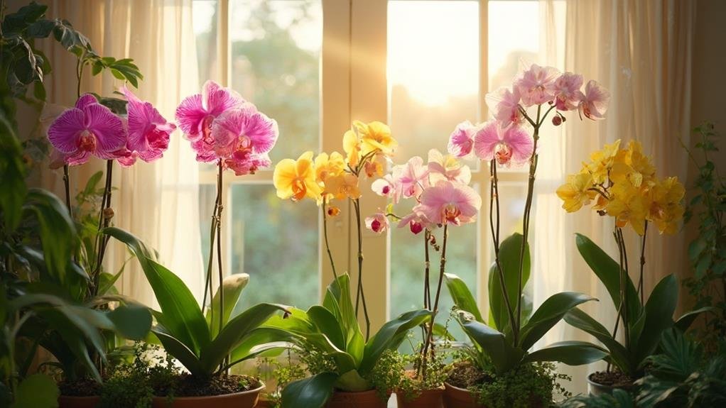 optimal light for orchids