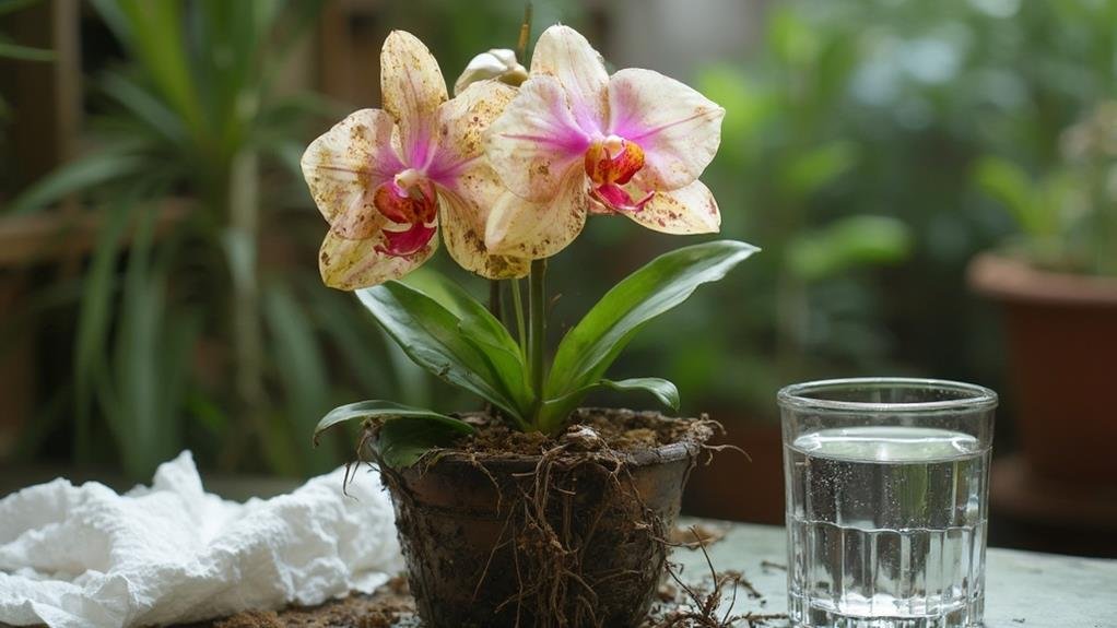 revive overwatered orchid quickly